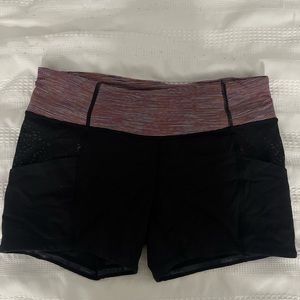 Black Women Lululemon Shorts